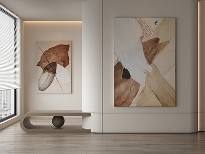 奶油风抽象挂画