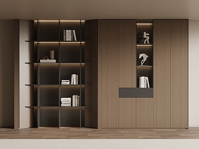 极简储物柜 书柜