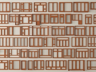 新中式窗户组合 新中式窗户组合