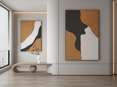 现代简约抽象挂画