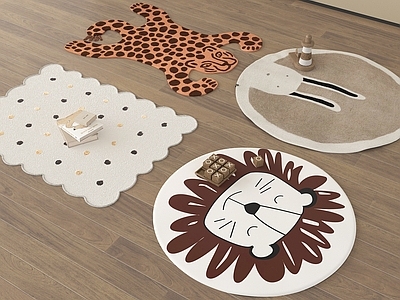 北欧儿童地毯 现代地毯 艺术地毯 造型地毯