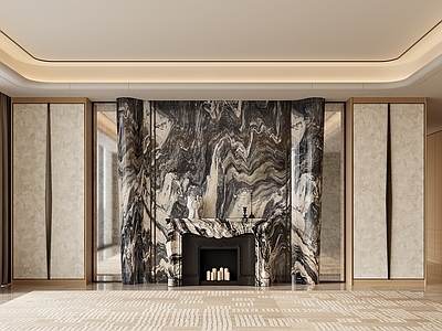 意式轻奢电视背景墙 大理石背景墙 电视背景墙 客厅背景墙