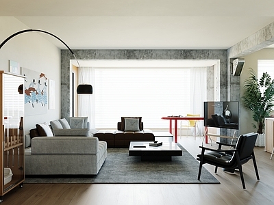 现代简约家居客厅