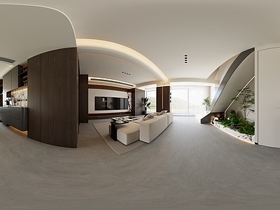 现代简约大平层客餐厅