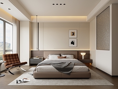 现代简约主卧