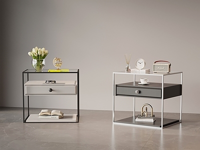 现代简约储物柜 床头柜