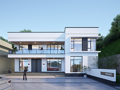 现代简约别墅 现代极简