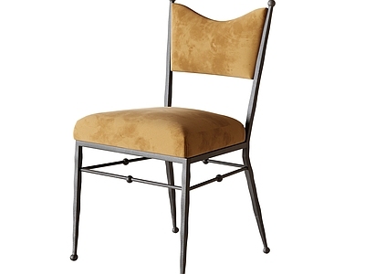 法式餐椅 美式中古单椅