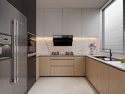 现代简约开放式厨房