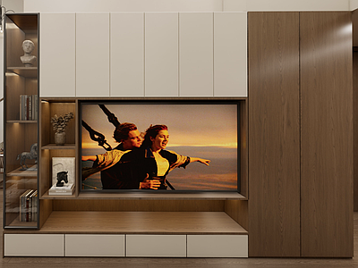 现代电视背景墙