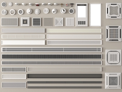 现代简约空调出风口 现代空调出风口