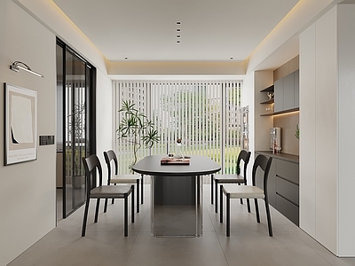 现代简约家居餐厅