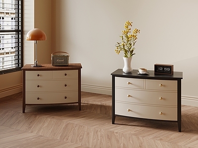 中古风储物柜 床头柜