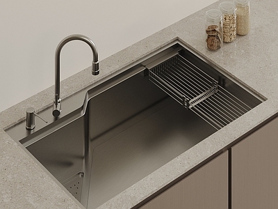 现代简约水槽 现代不锈钢水槽 厨房洗手池 台下洗菜盆 不锈钢洗手池 嵌入式单槽