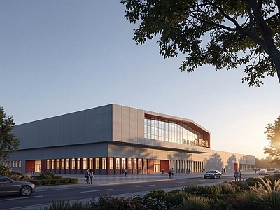 现代主义厂房 仓储物流 单体建筑 公共建筑