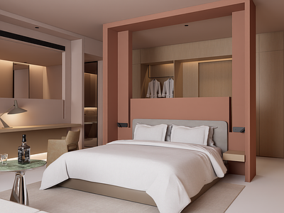 奶油风民宿客房 民宿 民宿客房