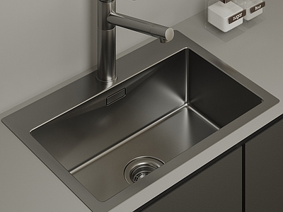 极简水槽 现代不锈钢水槽 厨房洗手池 台下洗菜盆 不锈钢洗手池 嵌入式单槽