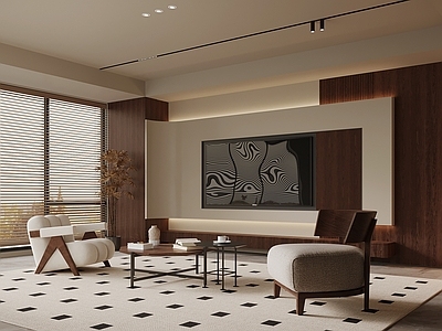 现代简约家居客厅