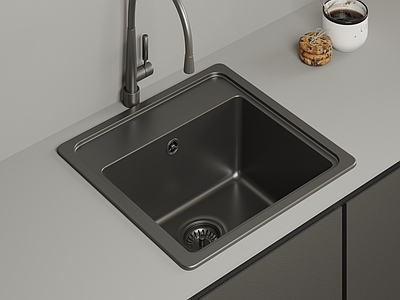 极简水槽 现代不锈钢水槽 厨房洗手池 台下洗菜盆 不锈钢洗手池 嵌入式单槽