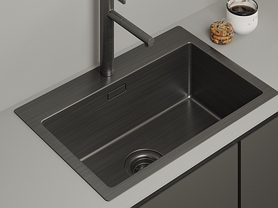 极简水槽 现代不锈钢水槽 厨房洗手池 台下洗菜盆 不锈钢洗手池 嵌入式单槽