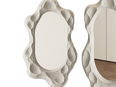 侘寂镜子 现代镜子 装饰镜子 墙饰 化妆镜 洗手台镜子