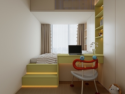 现代简约男孩房