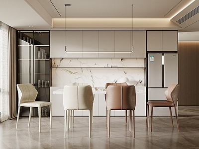 奶油风家居餐厅