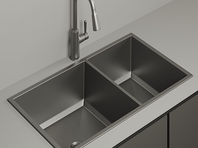 极简水槽 现代不锈钢水槽 厨房洗手池 台下洗菜盆 不锈钢洗手池 嵌入式单槽