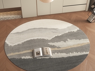 新中式圆形地毯 现代圆形地毯
