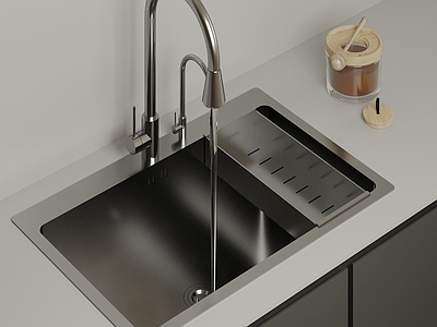 极简水槽 现代不锈钢水槽 厨房洗手池 台下洗菜盆 不锈钢洗手池 嵌入式单槽