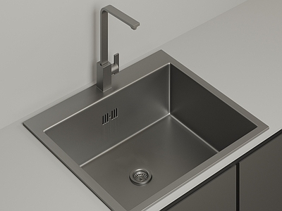 极简水槽 现代不锈钢水槽 厨房洗手池 台下洗菜盆 不锈钢洗手池 嵌入式单槽