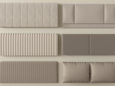 奶油风床品 现代床靠背 床具