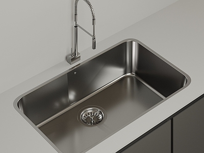 极简水槽 现代不锈钢水槽 厨房洗手池 台下洗菜盆 不锈钢洗手池 嵌入式单槽