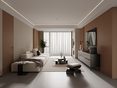 现代简约家居客厅