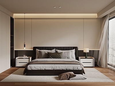 现代简约主卧