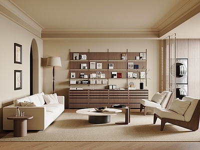 奶油风家居客厅