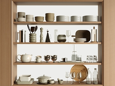 原木风餐具 餐具摆件 碗筷盘子 厨房用品 酒杯水杯 咖啡杯水壶