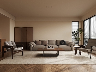 中古风家居客厅