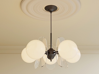 奶油风艺术吊灯 多头吊灯