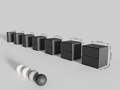 极简主义床头柜