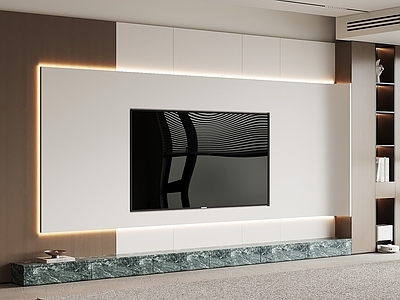 现代简约电视背景墙