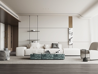 极简横厅 客厅