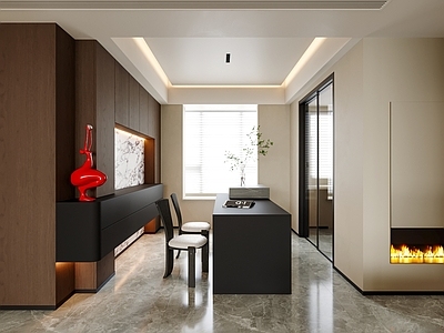 现代简约家居餐厅