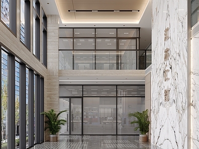 现代简约办公大厅