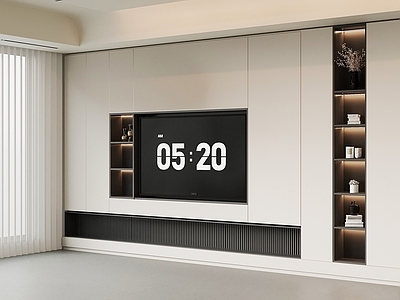 现代电视背景墙