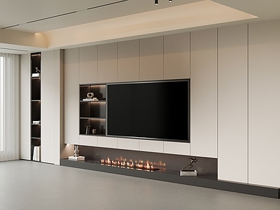 极简电视背景墙