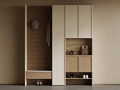 新中式玄关 鞋柜