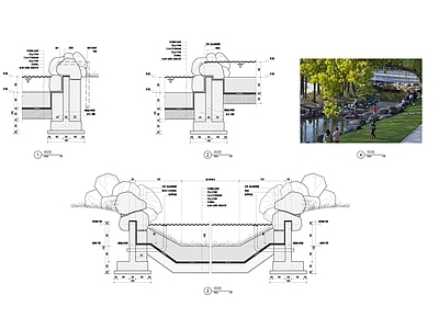 景观节点 驳岸 施工图