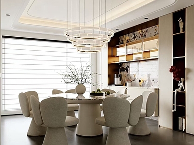 现代简约家居餐厅