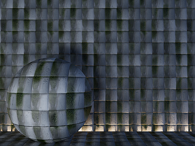 侘寂风其他材质 清灰凹凸纹理方瓦